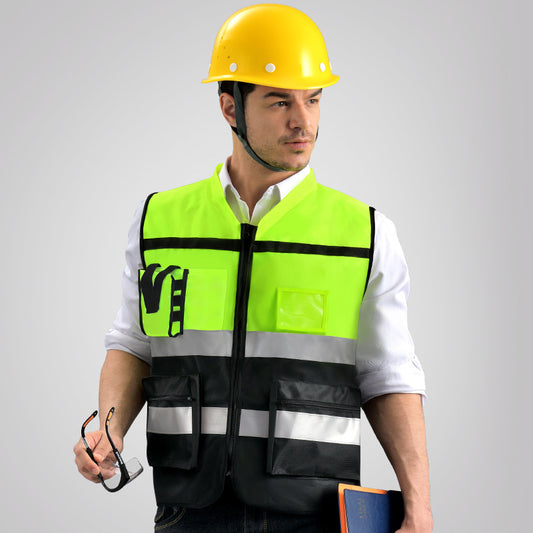 LIKAI Reflective Vest Construction Protective Clothing Leadership Jacket