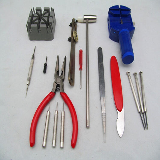 Strap Disassembly, 16-Piece Watch Repair Tool Set