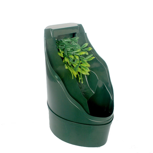 Nomo Lizard Living Water Drinker Dark Green With Pump Landscaping Water Feeding Vessel Imitating Plant Waterfall Shape