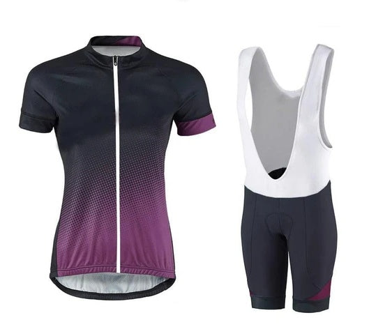 Summer short-sleeved harness cycling suit