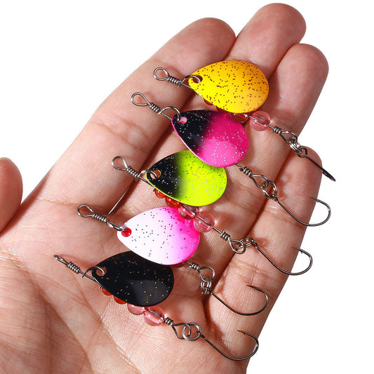 Sequin Single Hook Colorful Sequin Fish Bait