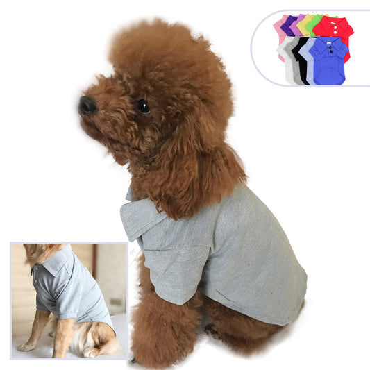 Pet clothing polo shirt