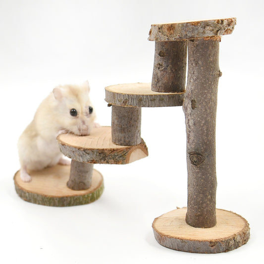 New Hamster Climbing Ladder Wood Chewing Toy