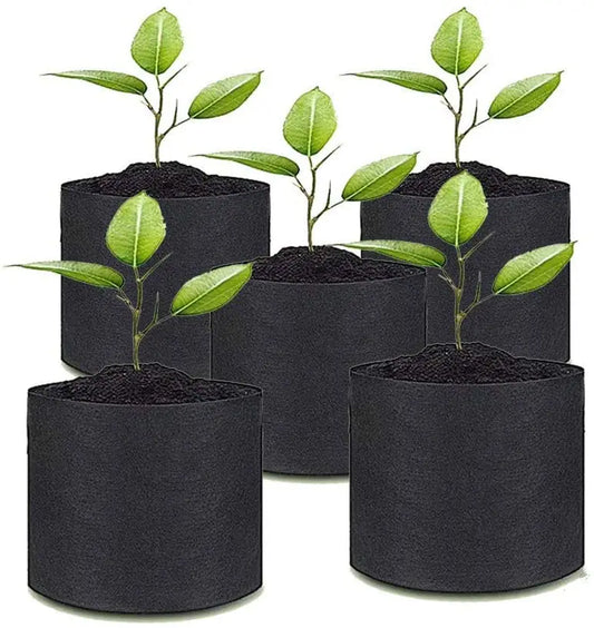 5 PCS Planting Bag Black/Grey Potato Fabric Vegetable Seedling growing pot garden tools Eco-Friendly Grow bag