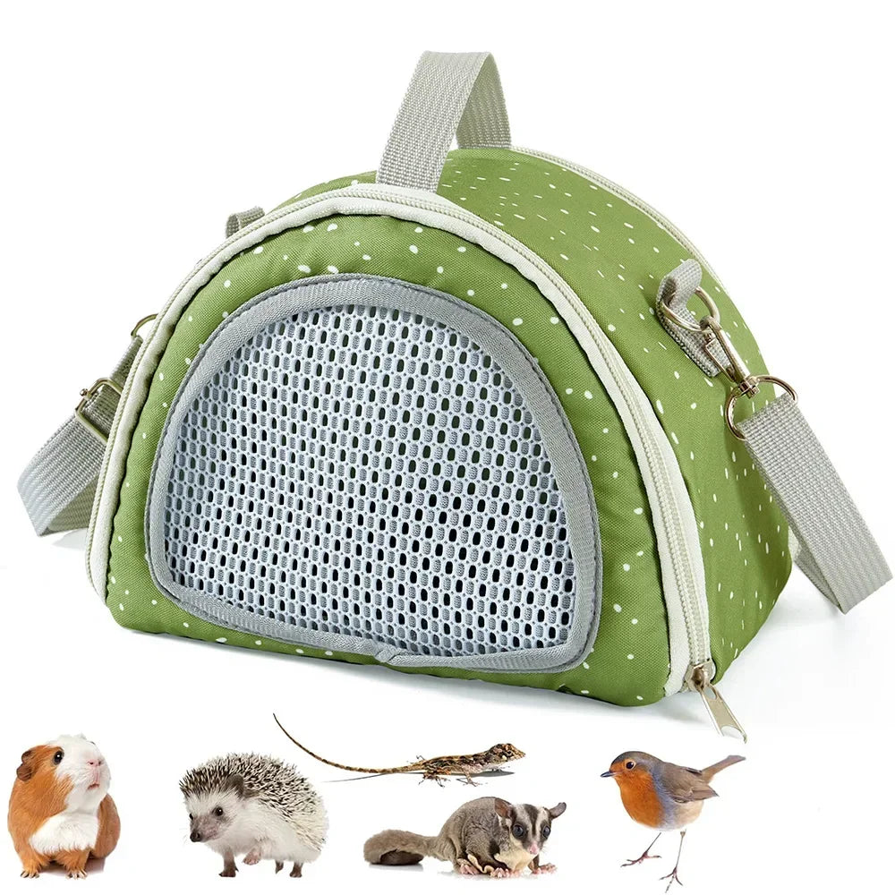 Small Pet Carrier Breathable Pet Carrier Bag for Small Hamster Guinea Pig Rabbit Comfortable Travel Tote for Sugar for Transport