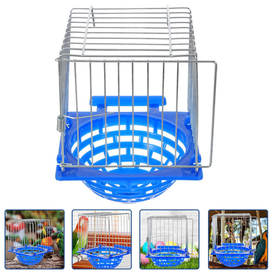 Hatching Nest Bird Cage Canary Pan Pigeon Parrot Basin Iron Wire for Cages Hollow