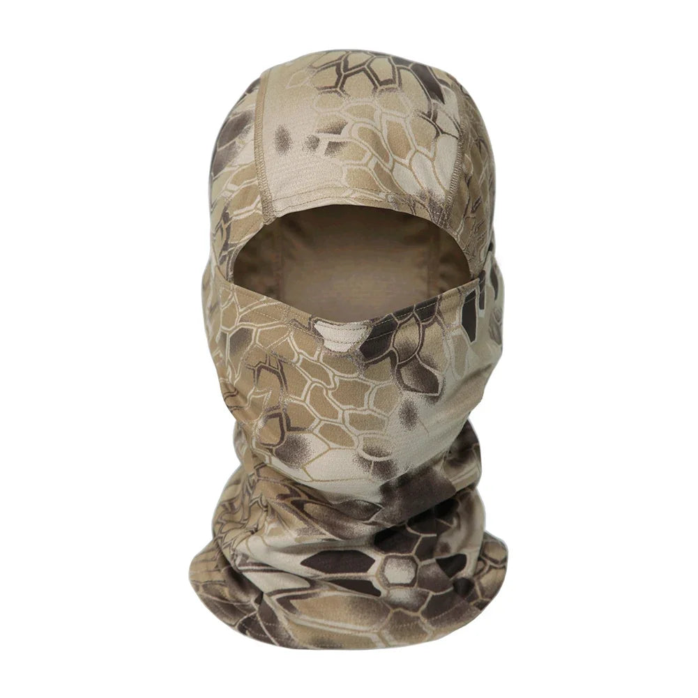 Mask Military Camo Face Mask Bandana Balaclava Hood Headwear For Men Women Tactical Training Cycling Ski Wind-Resistant Hunting