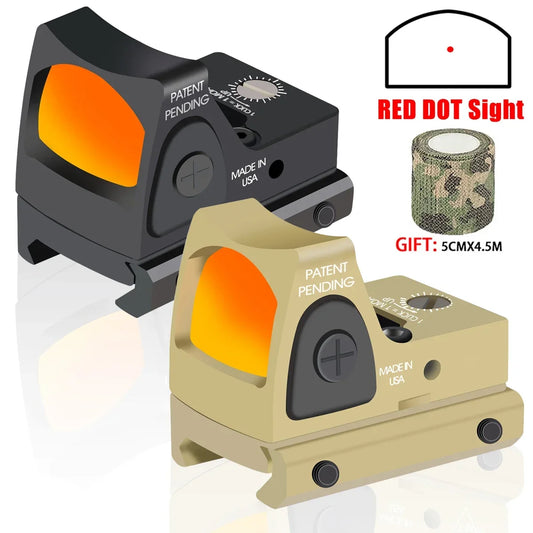 Red Dot Sight Glock Reflex Sight Tactical Collimator Airsoft / Hunting Pistol Scope AR15 Optics Rifle Scope for 20mm Rail Mount