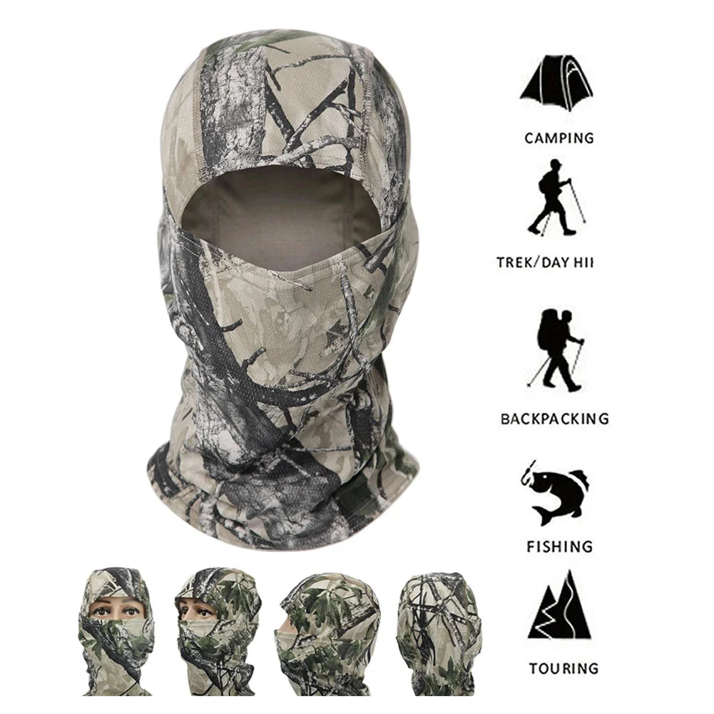 Mask Military Camo Face Mask Bandana Balaclava Hood Headwear For Men Women Tactical Training Cycling Ski Wind-Resistant Hunting