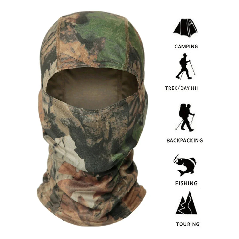 Mask Military Camo Face Mask Bandana Balaclava Hood Headwear For Men Women Tactical Training Cycling Ski Wind-Resistant Hunting