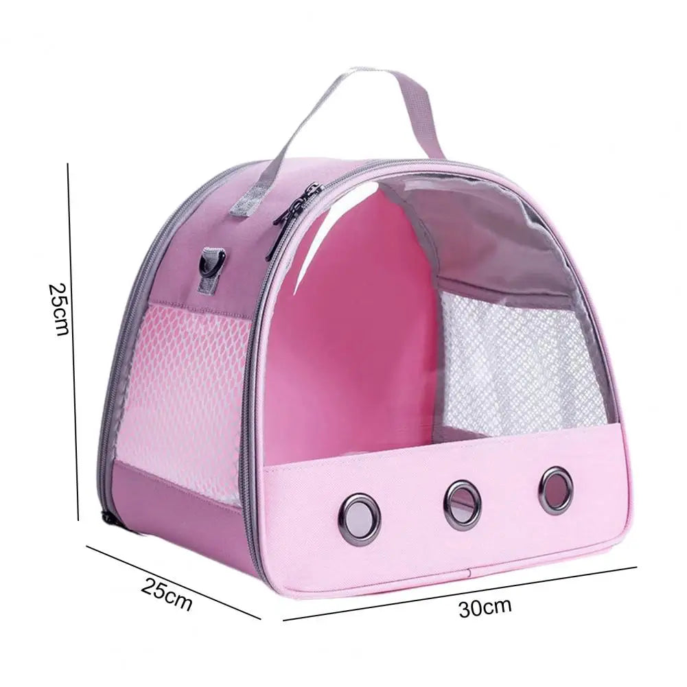 Universal Hamster Carrier Flexible Visible Tent Shape Pet Carrier Backpack Outdoor Bag