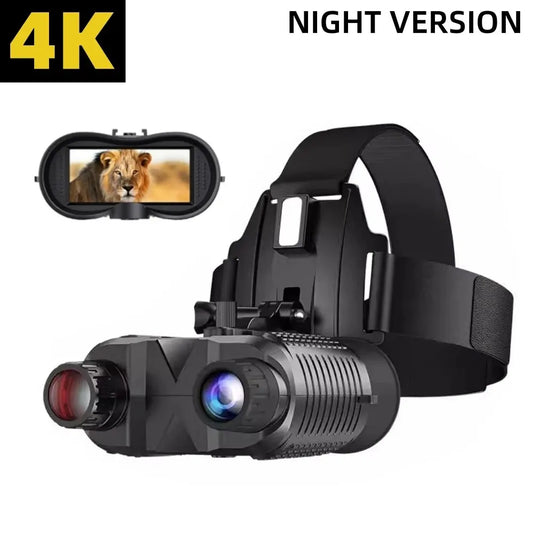 Night Vision Binoculars NV8160 8X Digital Zoom Tactical Helmet Head Mount Goggles Hunting Telescope 4K Infrared Binoculars