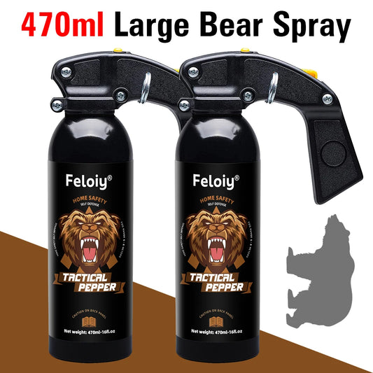 470ML Tactical Pepper Spray - Safety Protection, Suitable for Wild Adventures, Outdoor Camping