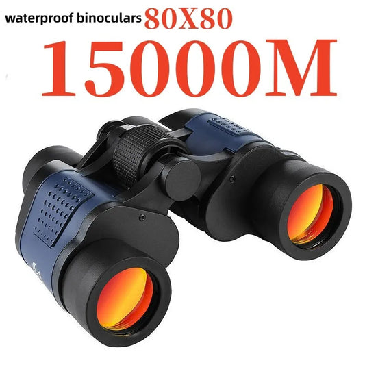 Camping Binoculars 80X80 Long Range 15000m HD High Power Telescope  Tourism Binoculars Long Range Powerful Binoculars Hunting