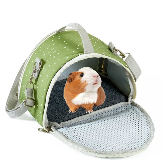 Small Pet Carrier Breathable Pet Carrier Bag for Small Hamster Guinea Pig Rabbit Comfortable Travel Tote for Sugar for Transport